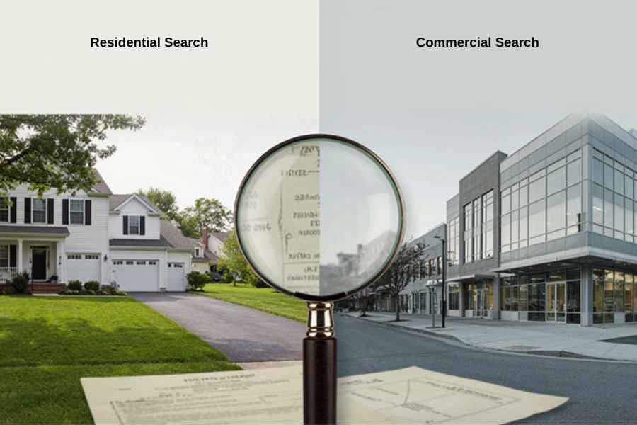 Residential vs Commercial Property Searches